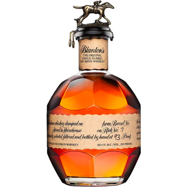 Blanton's Single Barrel bourbon bottle at Five Star Liquor in Crown Point
