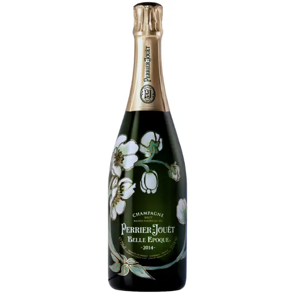 Perrier Jouet Belle Epoque 2014 champagne bottle at Five Star Liquor in Crown Point